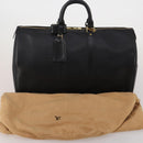 LOUIS VUITTON Epi Keepall 45 Boston Bag Black M42972 LV Auth 200550SAV-12