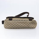 GUCCI GG Supreme Shoulder Bag PVC Beige Silver 223661 Auth 200553-10