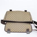 GUCCI GG Supreme Shoulder Bag PVC Beige Silver 223661 Auth 200553-20