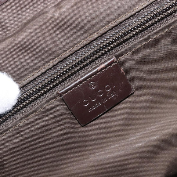 GUCCI GG Supreme Shoulder Bag PVC Beige Silver 223661 Auth 200553
