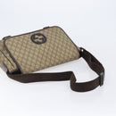 GUCCI GG Supreme Shoulder Bag PVC Beige Silver 223661 Auth 200553-7