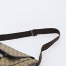GUCCI GG Supreme Shoulder Bag PVC Beige Silver 223661 Auth 200553-8