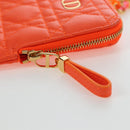 Christian Dior Canage Caro Trio Pouch Lamb Skin Multicolor Gold Auth 200565M-9