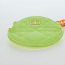 Christian Dior Canage Caro Trio Pouch Lamb Skin Multicolor Gold Auth 200565M-23