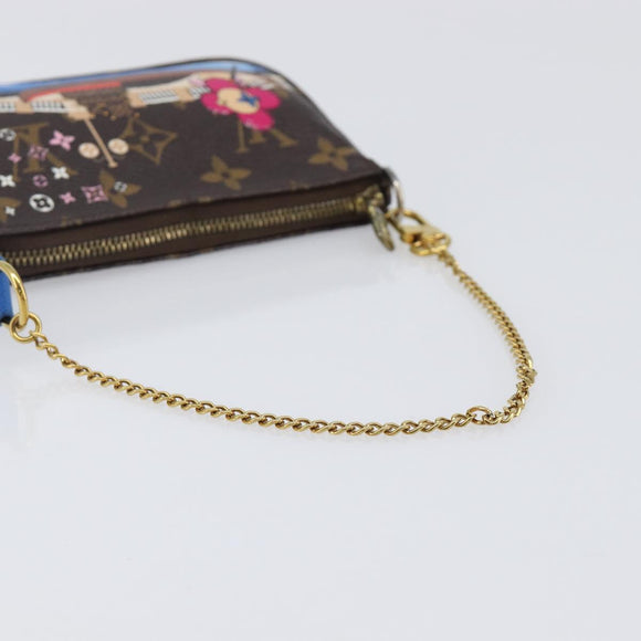 LOUIS VUITTON Monogram Vivienne Mini Pochette Accessoires M68489 LV Auth 200569A