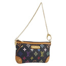 LOUIS VUITTON Monogram Multicolor Pochette Mila MM Black M60097 LV Auth 200570V-1
