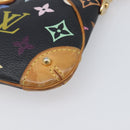 LOUIS VUITTON Monogram Multicolor Pochette Mila MM Black M60097 LV Auth 200570V-8