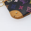 LOUIS VUITTON Monogram Multicolor Pochette Mila MM Black M60097 LV Auth 200570V-17
