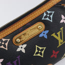 LOUIS VUITTON Monogram Multicolor Pochette Mila MM Black M60097 LV Auth 200570V-18