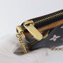 LOUIS VUITTON Monogram Multicolor Pochette Mila MM Black M60097 LV Auth 200570V-19