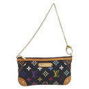 LOUIS VUITTON Monogram Multicolor Pochette Mila MM Black M60097 LV Auth 200570V-13
