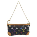 LOUIS VUITTON Monogram Multicolor Pochette Mila MM Black M60097 LV Auth 200570V-2
