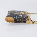 LOUIS VUITTON Monogram Multicolor Pochette Mila MM Black M60097 LV Auth 200570V-3
