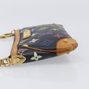 LOUIS VUITTON Monogram Multicolor Pochette Mila MM Black M60097 LV Auth 200570V-4