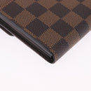 LOUIS VUITTON Damier Ebene Portefeuille Sarah Long Wallet N63209 LV Auth 200571M-15