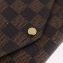 LOUIS VUITTON Damier Ebene Portefeuille Sarah Long Wallet N63209 LV Auth 200571M-17