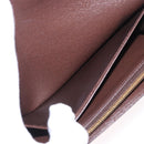 LOUIS VUITTON Damier Ebene Portefeuille Sarah Long Wallet N63209 LV Auth 200571M-19