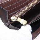 LOUIS VUITTON Damier Ebene Portefeuille Sarah Long Wallet N63209 LV Auth 200571M-24