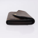 LOUIS VUITTON Damier Ebene Portefeuille Sarah Long Wallet N63209 LV Auth 200571M-3