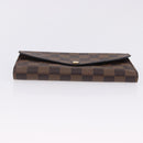 LOUIS VUITTON Damier Ebene Portefeuille Sarah Long Wallet N63209 LV Auth 200571M-6