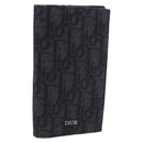 Christian Dior Trotter Canvas Oblique Passport Case Navy Auth 200572M-1