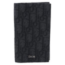 Christian Dior Trotter Canvas Oblique Passport Case Navy Auth 200572M-13