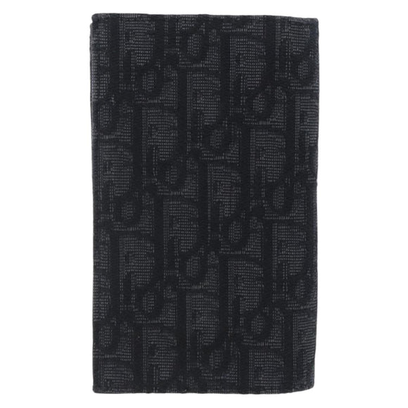 Christian Dior Trotter Canvas Oblique Passport Case Navy Auth 200572M