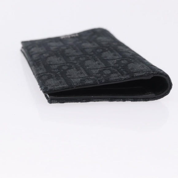 Christian Dior Trotter Canvas Oblique Passport Case Navy Auth 200572M