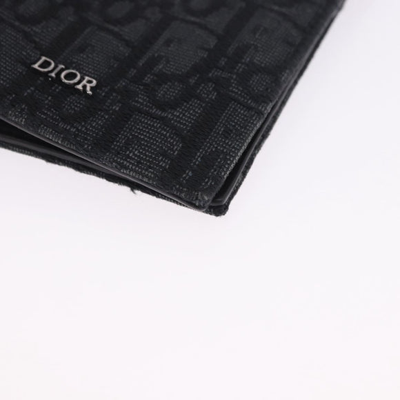Christian Dior Trotter Canvas Oblique Passport Case Navy Auth 200572M