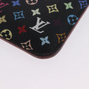 LOUIS VUITTON Monogram Multicolor Pochette Cles NM Black M60279 LV Auth 200573M-15