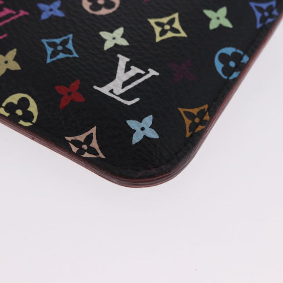 LOUIS VUITTON Monogram Multicolor Pochette Cles NM Black M60279 LV Auth 200573M