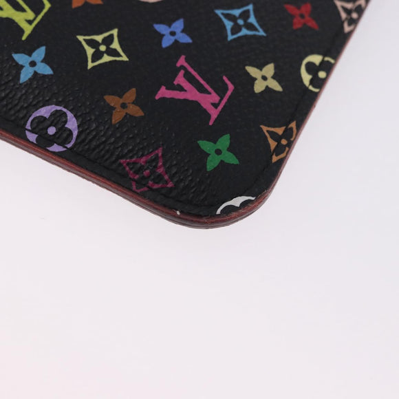 LOUIS VUITTON Monogram Multicolor Pochette Cles NM Black M60279 LV Auth 200573M