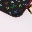LOUIS VUITTON Monogram Multicolor Pochette Cles NM Black M60279 LV Auth 200573M-17