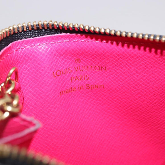 LOUIS VUITTON Monogram Multicolor Pochette Cles NM Black M60279 LV Auth 200573M