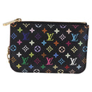 LOUIS VUITTON Monogram Multicolor Pochette Cles NM Black M60279 LV Auth 200573M-13