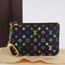 LOUIS VUITTON Monogram Multicolor Pochette Cles NM Black M60279 LV Auth 200573M-12