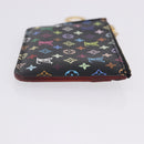 LOUIS VUITTON Monogram Multicolor Pochette Cles NM Black M60279 LV Auth 200573M-3