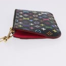 LOUIS VUITTON Monogram Multicolor Pochette Cles NM Black M60279 LV Auth 200573M-4