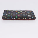 LOUIS VUITTON Monogram Multicolor Pochette Cles NM Black M60279 LV Auth 200573M-7