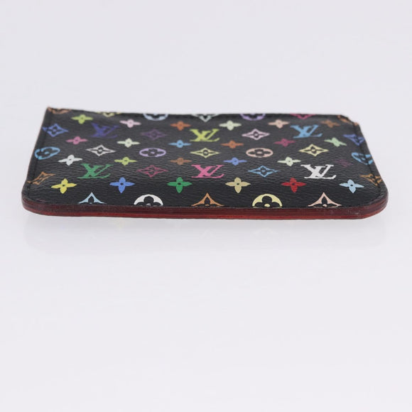 LOUIS VUITTON Monogram Multicolor Pochette Cles NM Black M60279 LV Auth 200573M