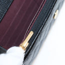 CHANEL Matelasse Chain Shoulder Wallet Caviar Skin Black Gold CC Auth 200576SM-23