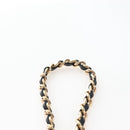 CHANEL Matelasse Chain Shoulder Wallet Caviar Skin Black Gold CC Auth 200576SM-9