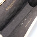 CHANEL Matelasse Chain Shoulder Bag Lamb Skin Beige Gold CC Auth 200578V-18