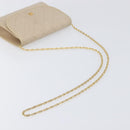 CHANEL Matelasse Chain Shoulder Bag Lamb Skin Beige Gold CC Auth 200578V-7