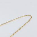 CHANEL Matelasse Chain Shoulder Bag Lamb Skin Beige Gold CC Auth 200578V-9