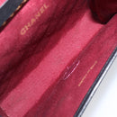 CHANEL Matelasse Chain Shoulder Bag Lamb Skin Black Gold CC Auth 200579V-17