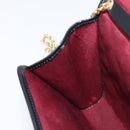 CHANEL Matelasse Chain Shoulder Bag Lamb Skin Black Gold CC Auth 200579V-19