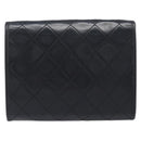 CHANEL Matelasse Chain Shoulder Bag Lamb Skin Black Gold CC Auth 200579V-3