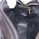 CHANEL Matelasse Chain Shoulder Bag Lamb Skin Black Gold CC Auth 200580V-18