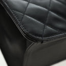 CHANEL Chain Matelasse Shoulder Bag Lamb Skin Black Gold CC Auth 200581SAM-15